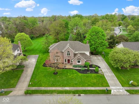 Aerial view at 960 Arrowwood Drive, Carmel, IN