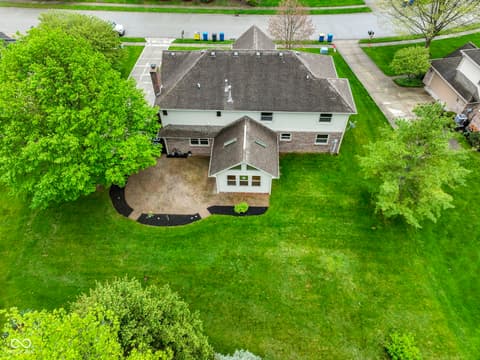 Aerial view at 960 Arrowwood Drive, Carmel, IN