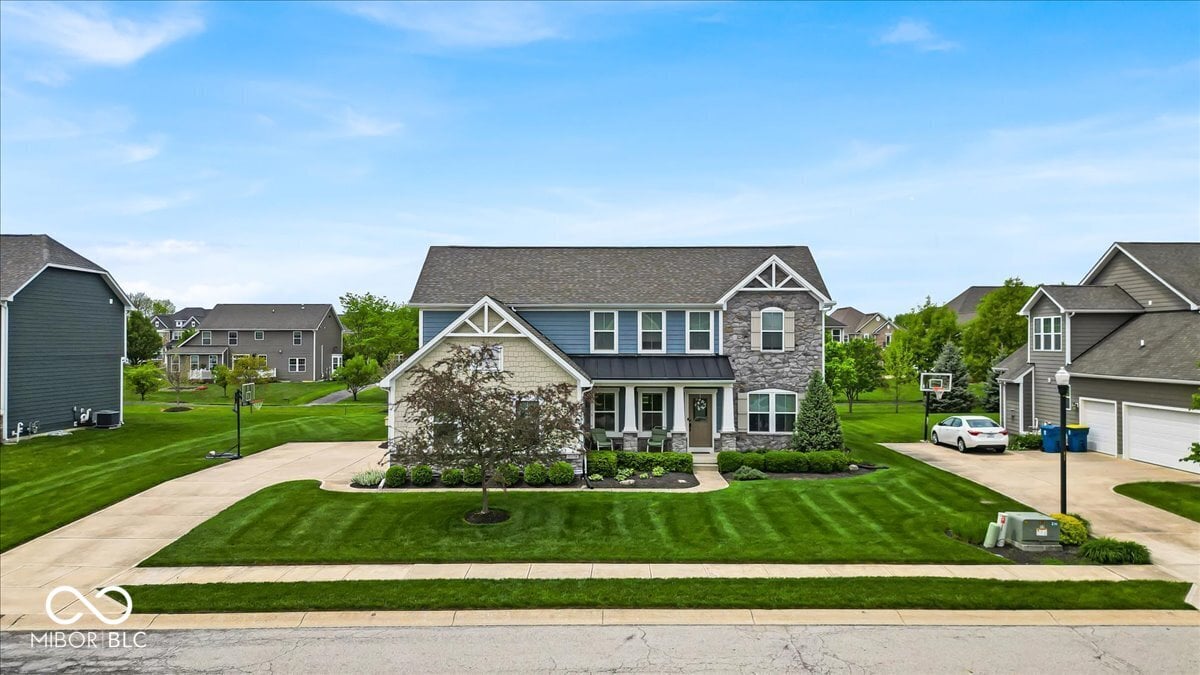 Front exterior at 11438 Montoya Drive, Zionsville, IN