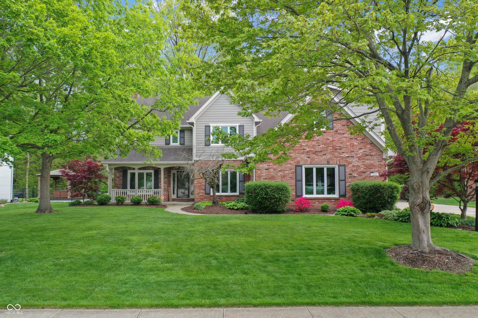Front exterior at 9950 Sugarleaf Place, Fishers, IN