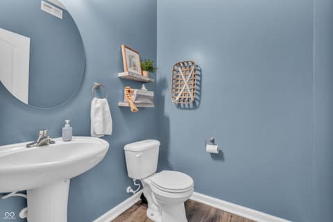 Bathroom at 401 Shadetree Lane, Sheridan, IN