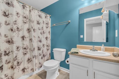 Bathroom at 401 Shadetree Lane, Sheridan, IN