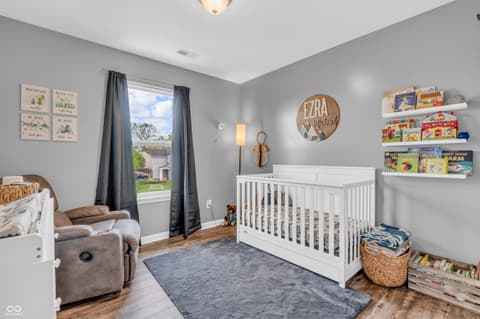 Bedroom at 401 Shadetree Lane, Sheridan, IN