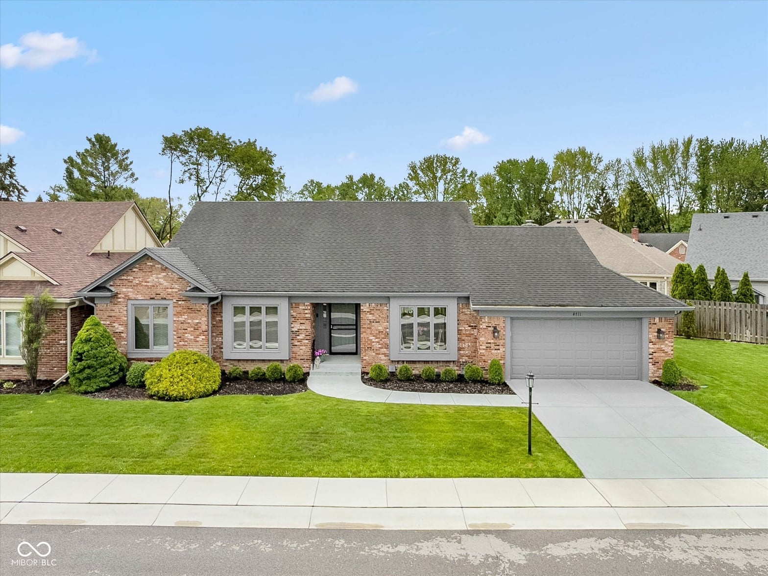 Aerial view at 4711 Bentley Drive, Carmel, IN