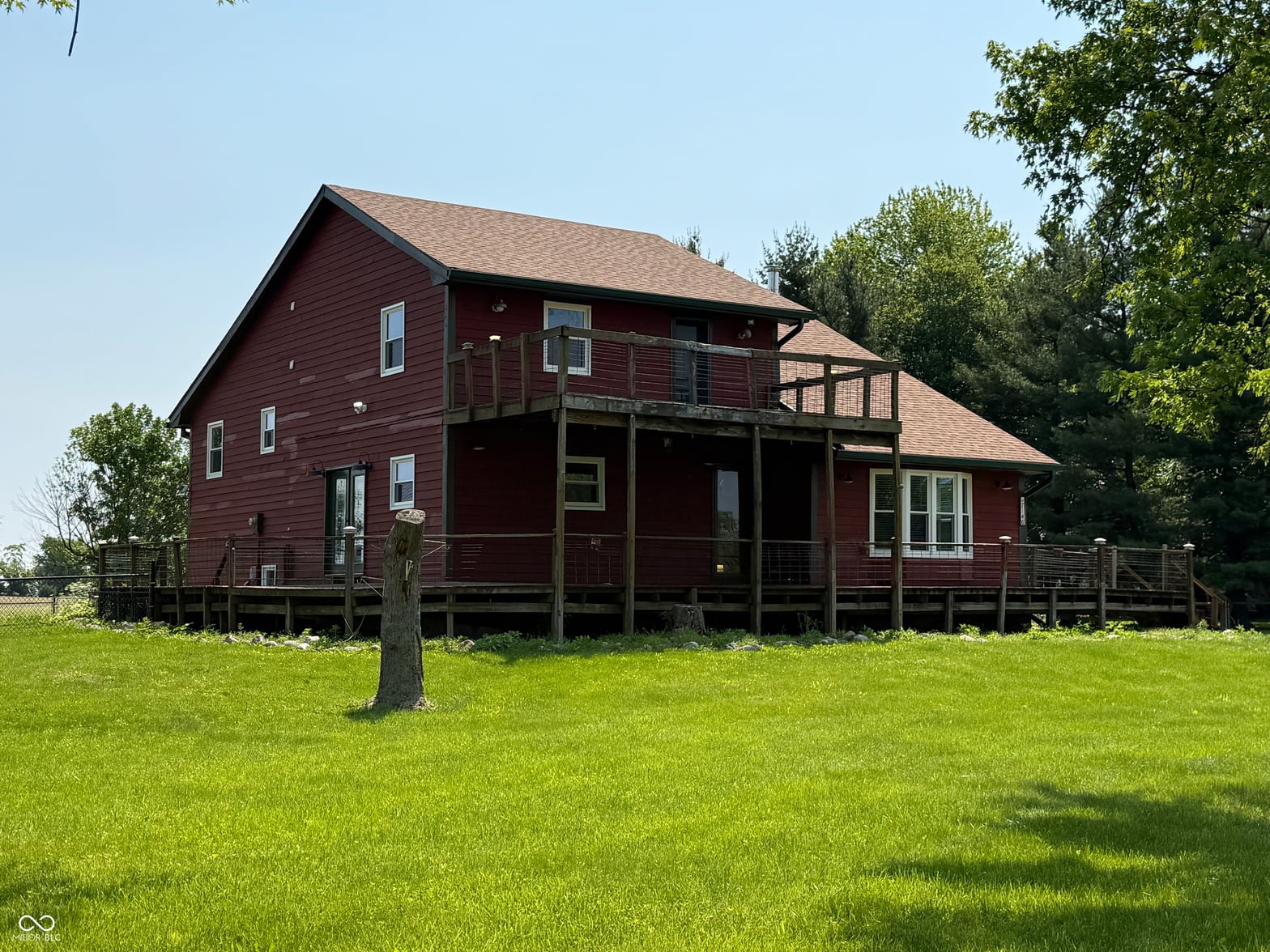 Backyard at 7140 N Michigan Road, Fairland, IN