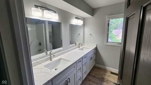 Bathroom at 1536 Copperwood Place, Carmel, IN