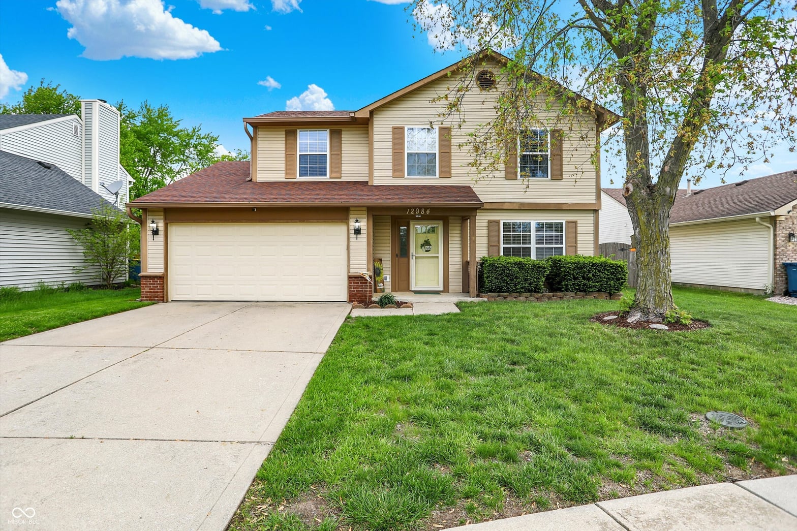 Front exterior at 12984 Shandon Lane, Fishers, IN