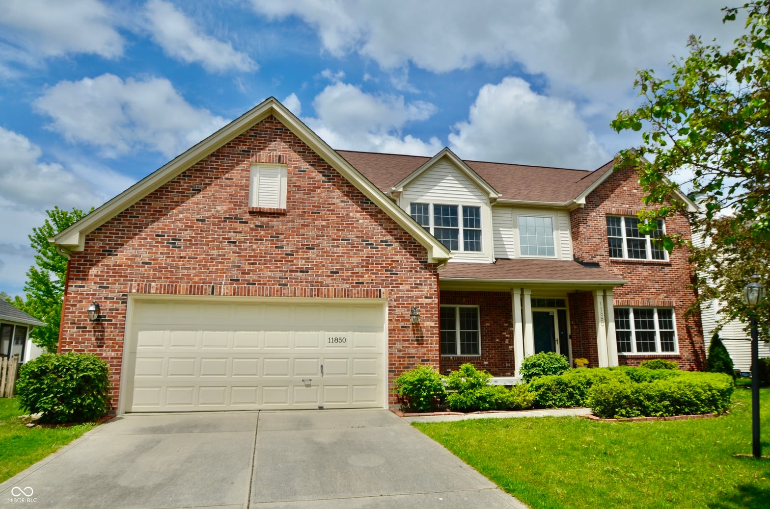 Front exterior at 11850 Stepping Stone Drive, Fishers, IN