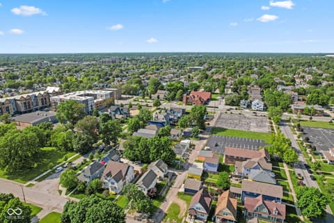 Aerial view at 608 East 21st Street, Indianapolis, IN