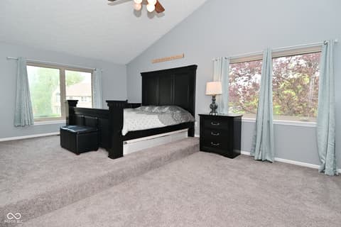Primary bedroom at 8627 Lansdowne Drive, Fishers, IN