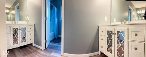 Bathroom at 8627 Lansdowne Drive, Fishers, IN