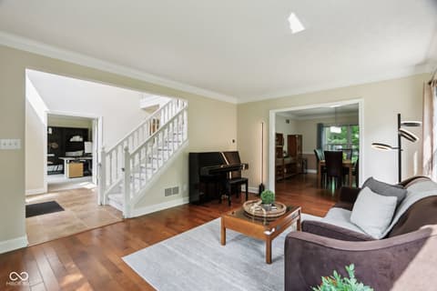 Living room at 2884 Brook Vista Drive, Carmel, IN