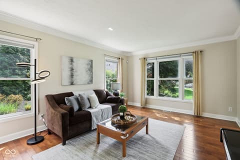 Living room at 2884 Brook Vista Drive, Carmel, IN