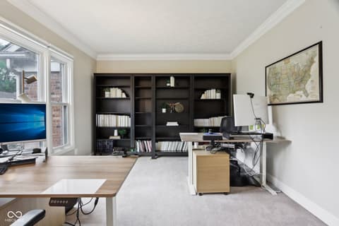 Home office at 2884 Brook Vista Drive, Carmel, IN