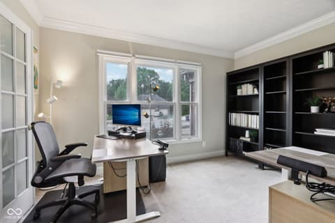 Home office at 2884 Brook Vista Drive, Carmel, IN