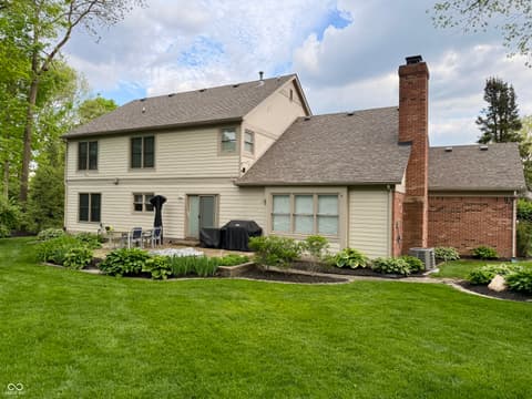 Backyard at 2884 Brook Vista Drive, Carmel, IN