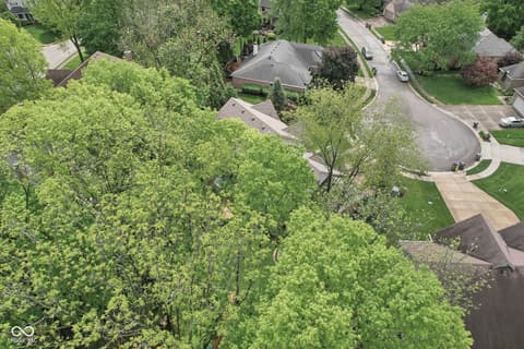 Aerial view at 2884 Brook Vista Drive, Carmel, IN