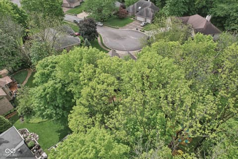 Aerial view at 2884 Brook Vista Drive, Carmel, IN