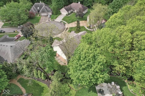 Aerial view at 2884 Brook Vista Drive, Carmel, IN