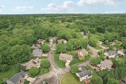 Aerial view at 2884 Brook Vista Drive, Carmel, IN