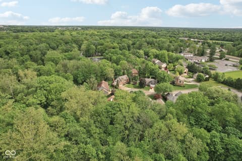 Aerial view at 2884 Brook Vista Drive, Carmel, IN