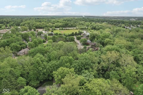 Aerial view at 2884 Brook Vista Drive, Carmel, IN