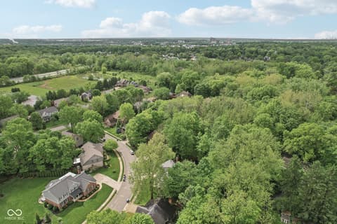 Aerial view at 2884 Brook Vista Drive, Carmel, IN