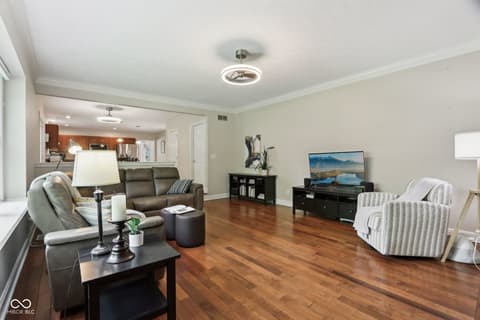 Living room at 2884 Brook Vista Drive, Carmel, IN