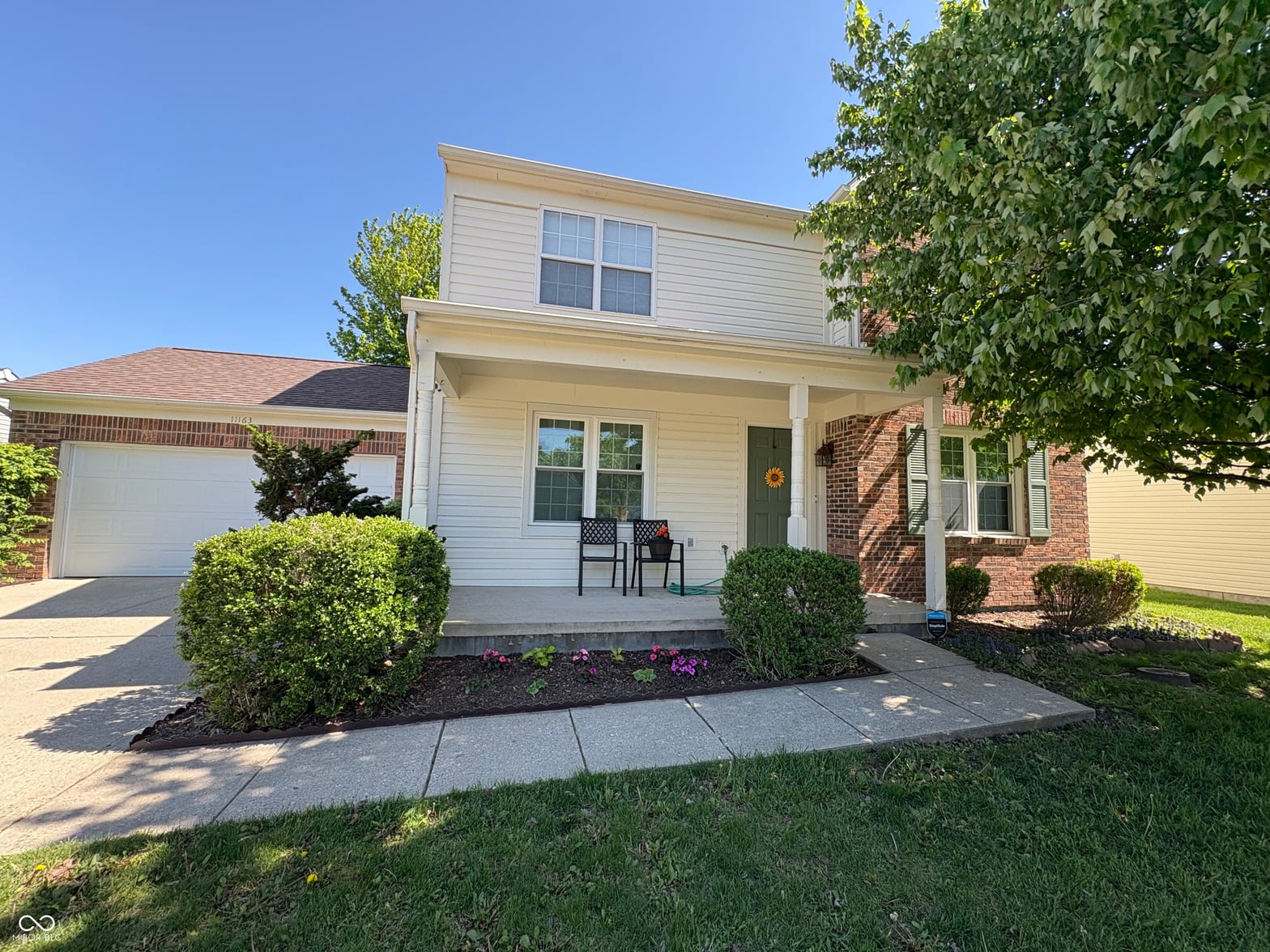 Front exterior at 11163 Autumn Harvest Drive, Fishers, IN
