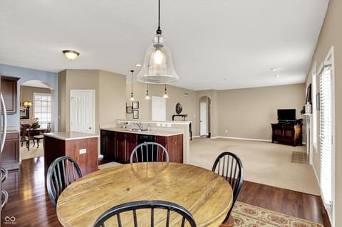 Dining room at 4602 Amesbury Place, Westfield, IN