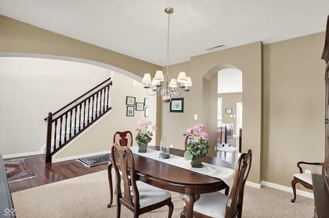 Dining room at 4602 Amesbury Place, Westfield, IN