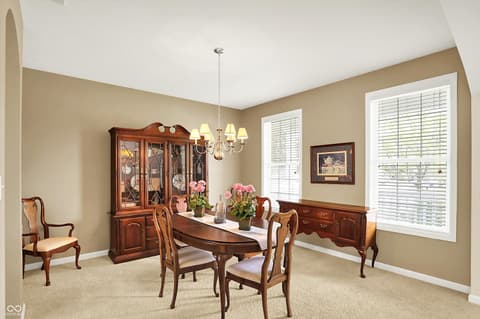 Dining room at 4602 Amesbury Place, Westfield, IN