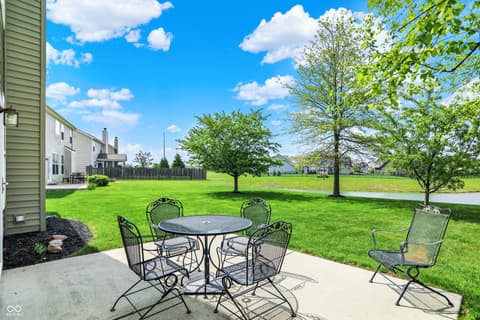 Outdoor living area at 4602 Amesbury Place, Westfield, IN