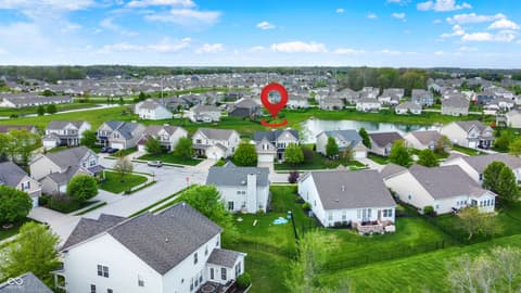 Aerial view at 4602 Amesbury Place, Westfield, IN