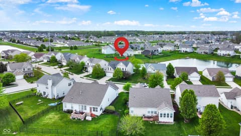 Aerial view at 4602 Amesbury Place, Westfield, IN