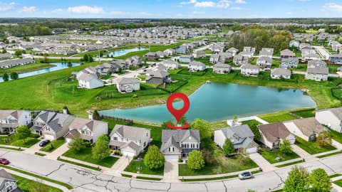 Aerial view at 4602 Amesbury Place, Westfield, IN