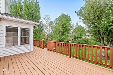 Outdoor living area at 320 Thornberry Drive, Carmel, IN