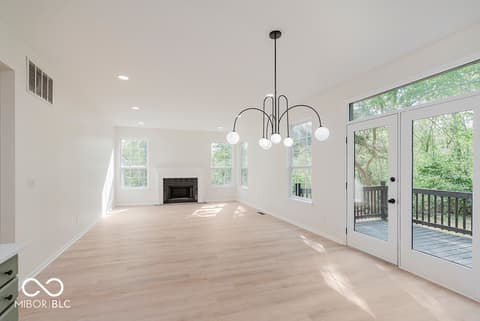Dining room at 8300 Weaver Woods Place, Fishers, IN