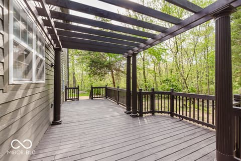 Outdoor living area at 8300 Weaver Woods Place, Fishers, IN