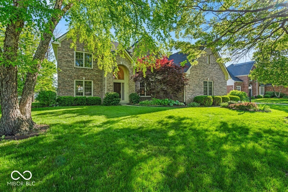 Front exterior at 5783 Coopers Hawk Drive, Carmel, IN