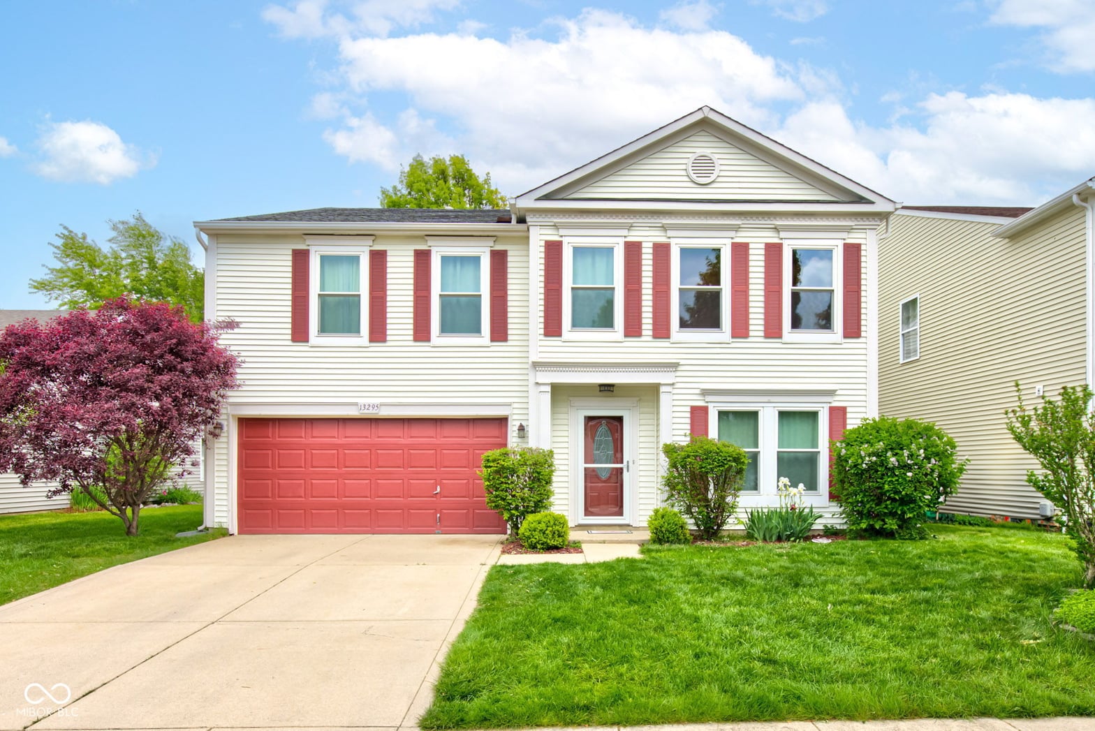 Front exterior at 13295 Patriotic Way, Fishers, IN