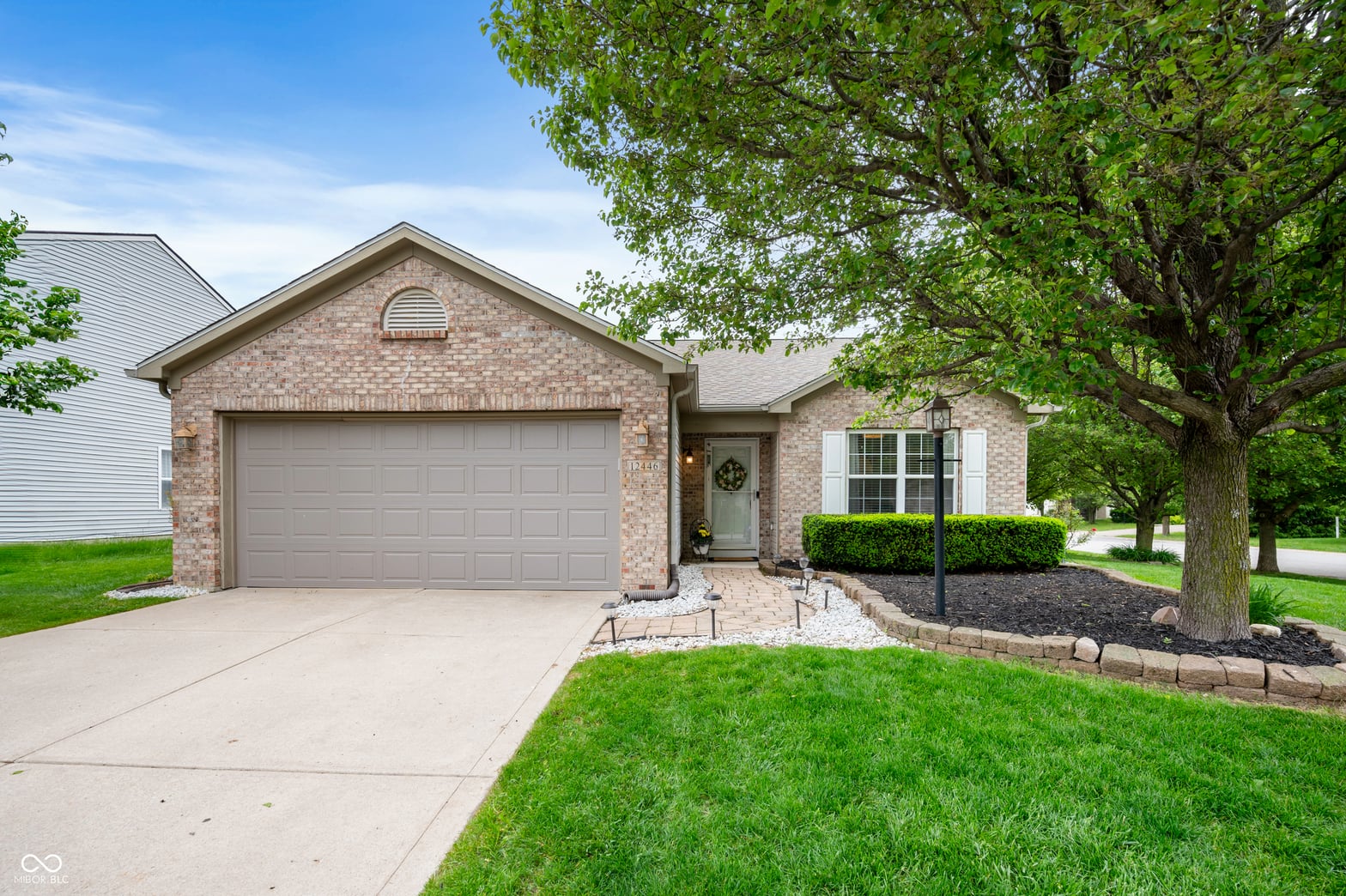 Front exterior at 12446 Deerview Drive, Noblesville, IN