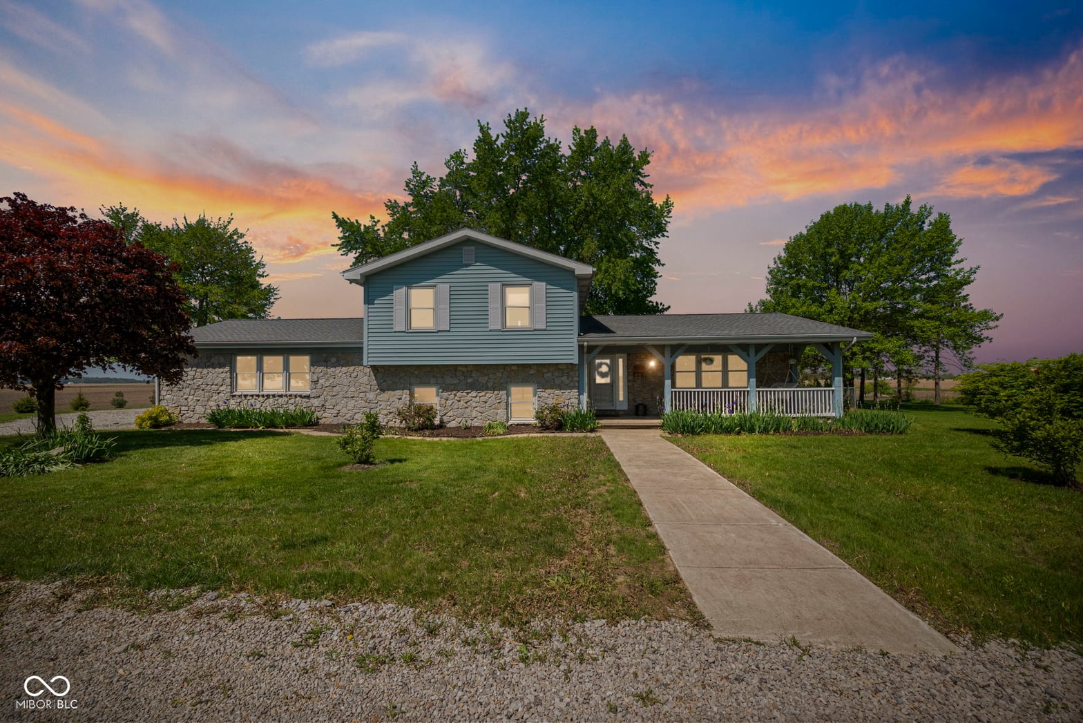 Front exterior at 5809 S 750 W, Russiaville, IN