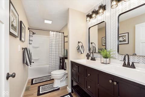 Bathroom at 1609 S G Street, Elwood, IN