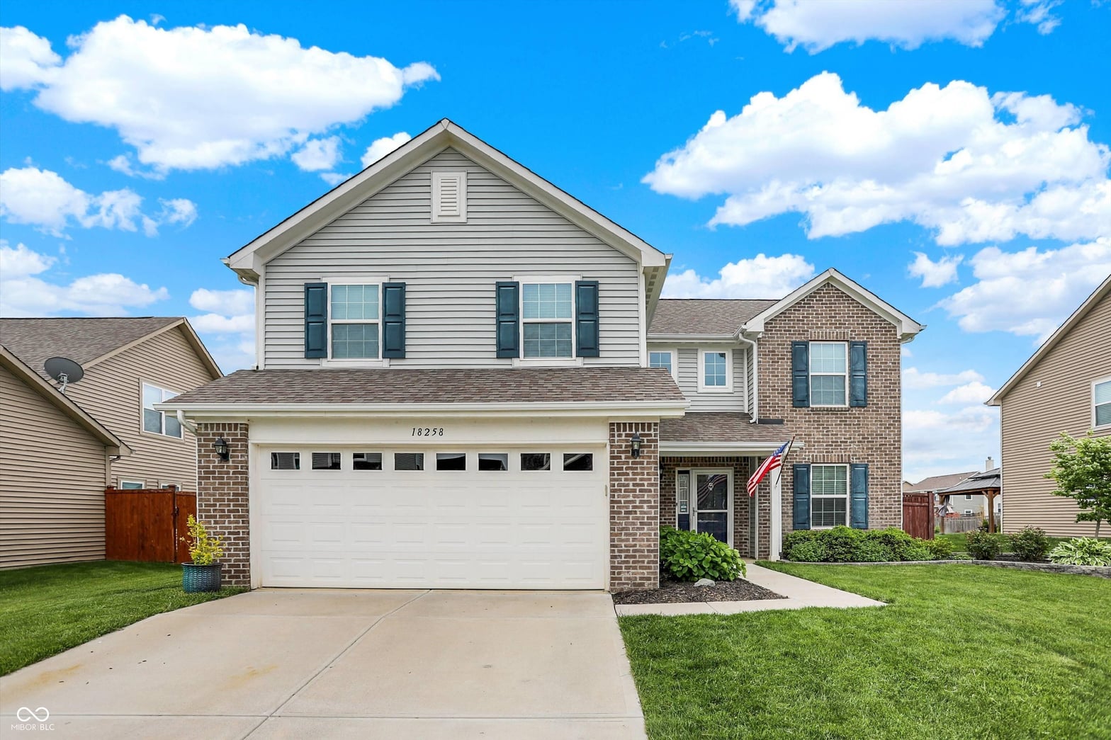 Front exterior at 18258 Rickety Drive, Westfield, IN