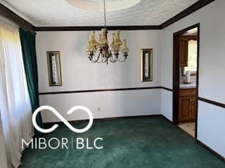 Dining room at 8835 Winding Ridge Road, Indianapolis, IN