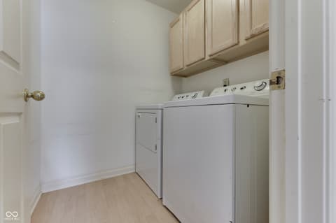 Laundry room at 6542 E Edna Mills Drive, Camby, IN