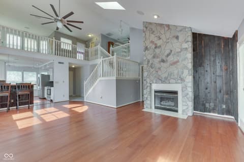Living room at 6542 E Edna Mills Drive, Camby, IN