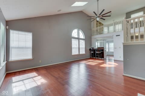 Living room at 6542 E Edna Mills Drive, Camby, IN