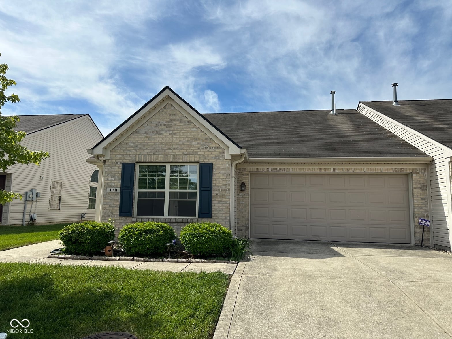 Front exterior at 11711 Whisper Cove Drive, Fishers, IN